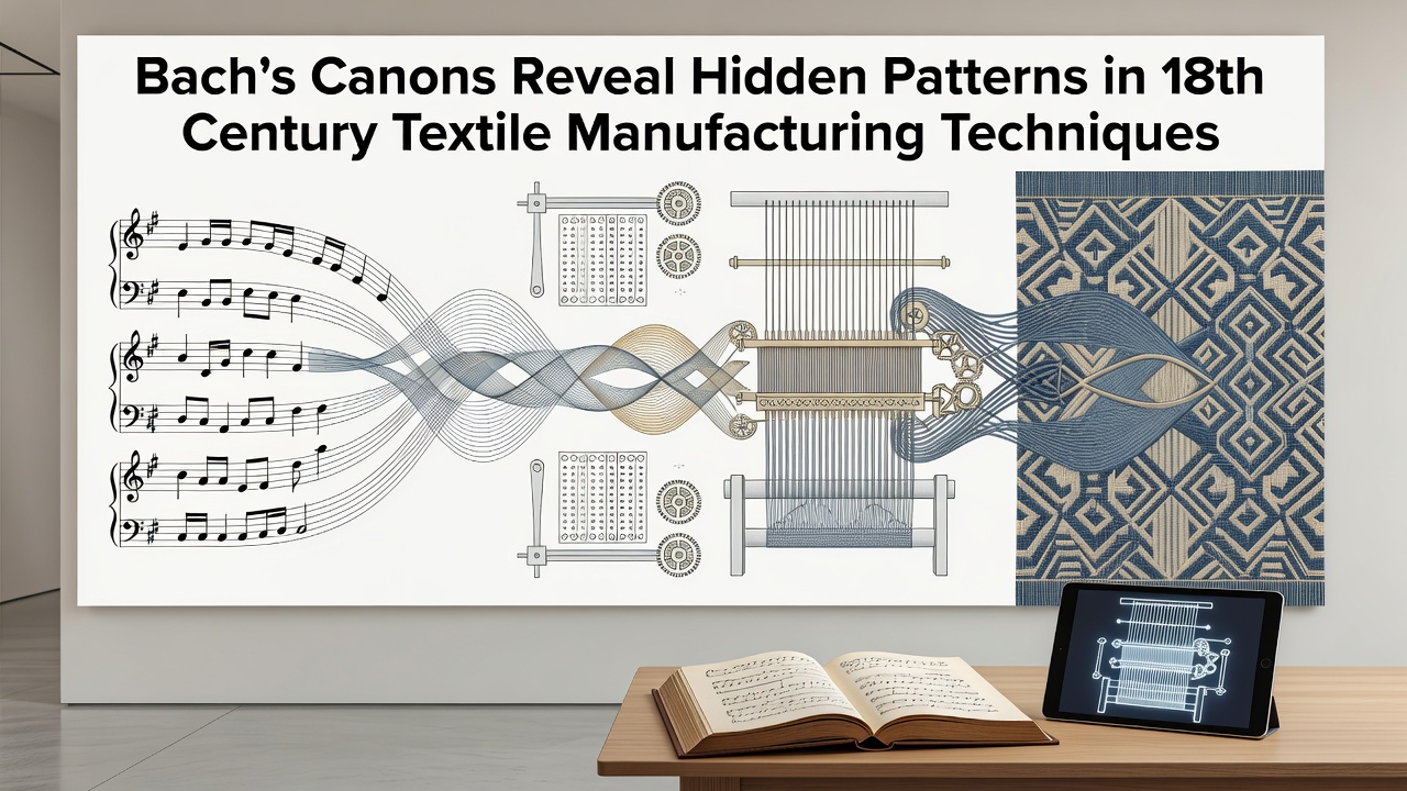 Symmetrical Structures Link Bach's Canons to 18th-Century Loom Techniques